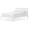 Baxton Studio Celine Geometric Pattern White Solid Wood Queen Size Platform Bed 125-6921 - alternate 1